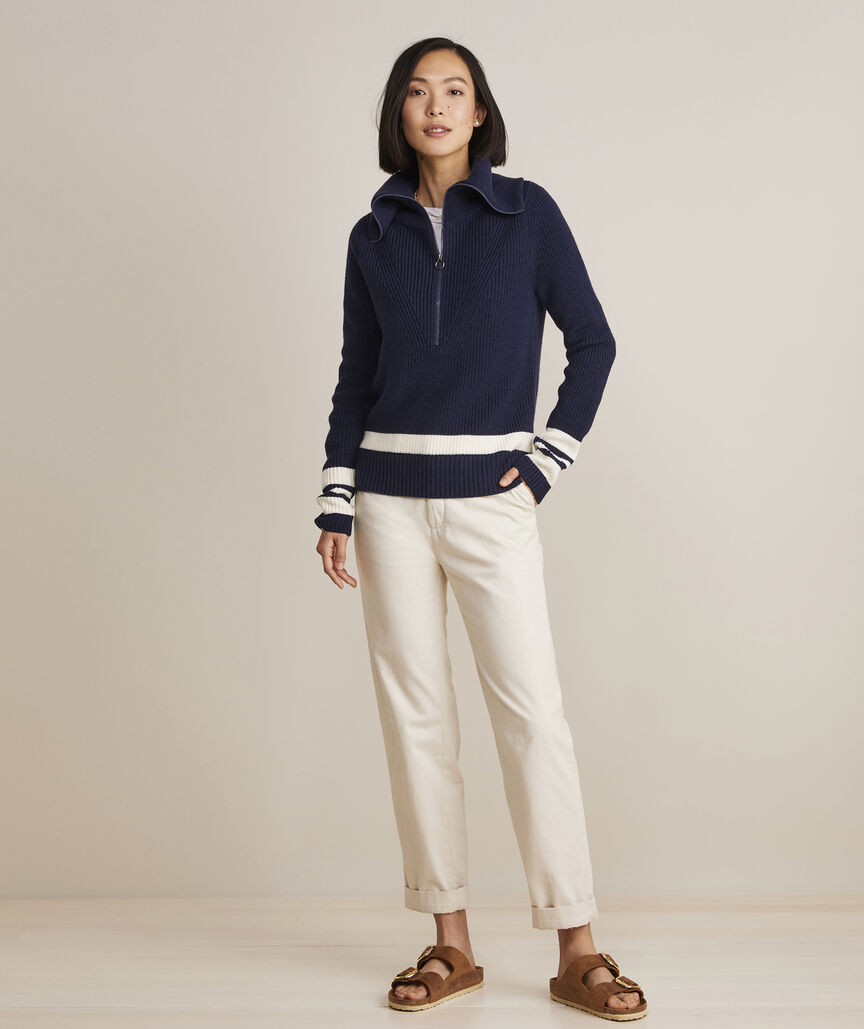 Shop Double Knit Micro Pattern Sweater Pants at vineyard vines