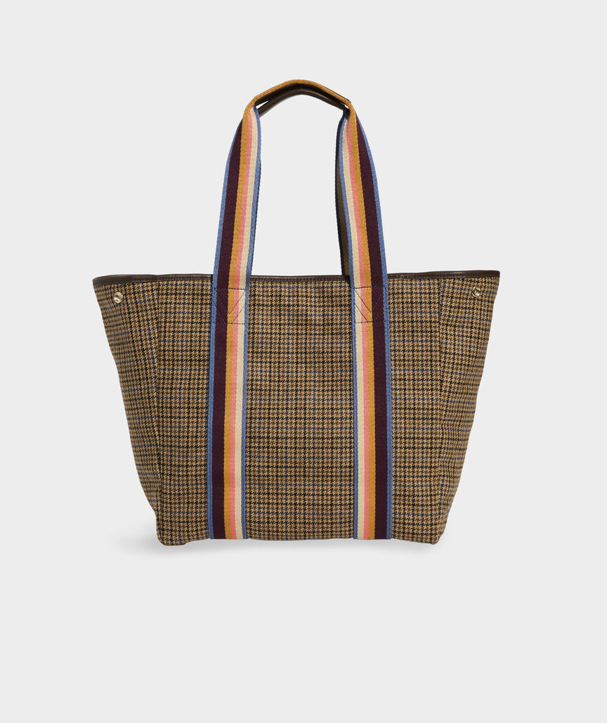 Tweed Snap Tote