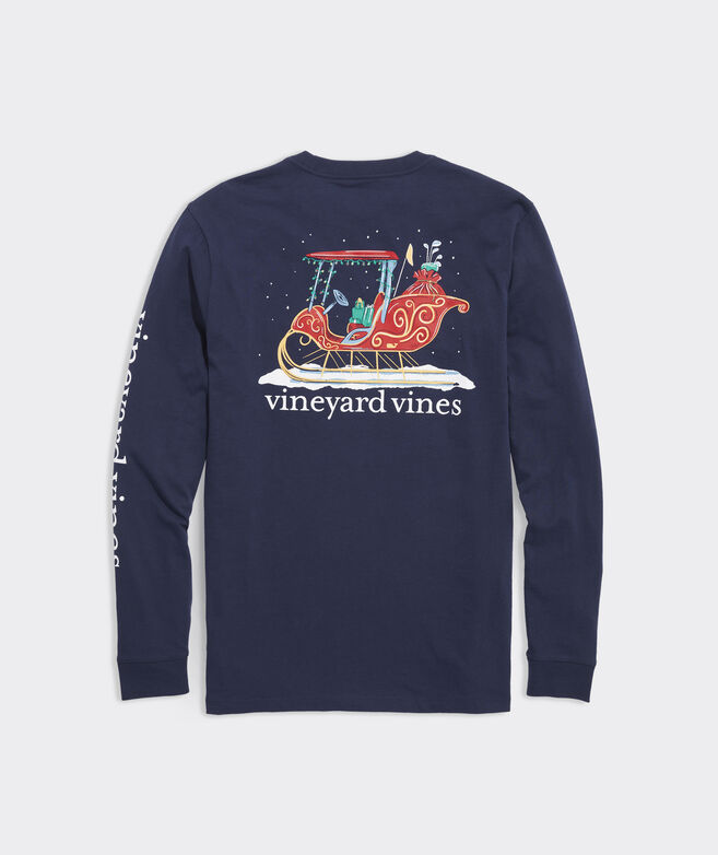 Vineyard Vines Men XS-Long Sleeve Fly Fishing Pocket T Shirt Green RV $49  NWOT 