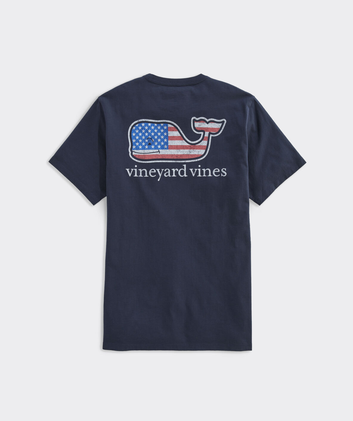 Vineyard Vines Men’s Pocket T-Shirt Whale BoatGraphic Blue Size Small