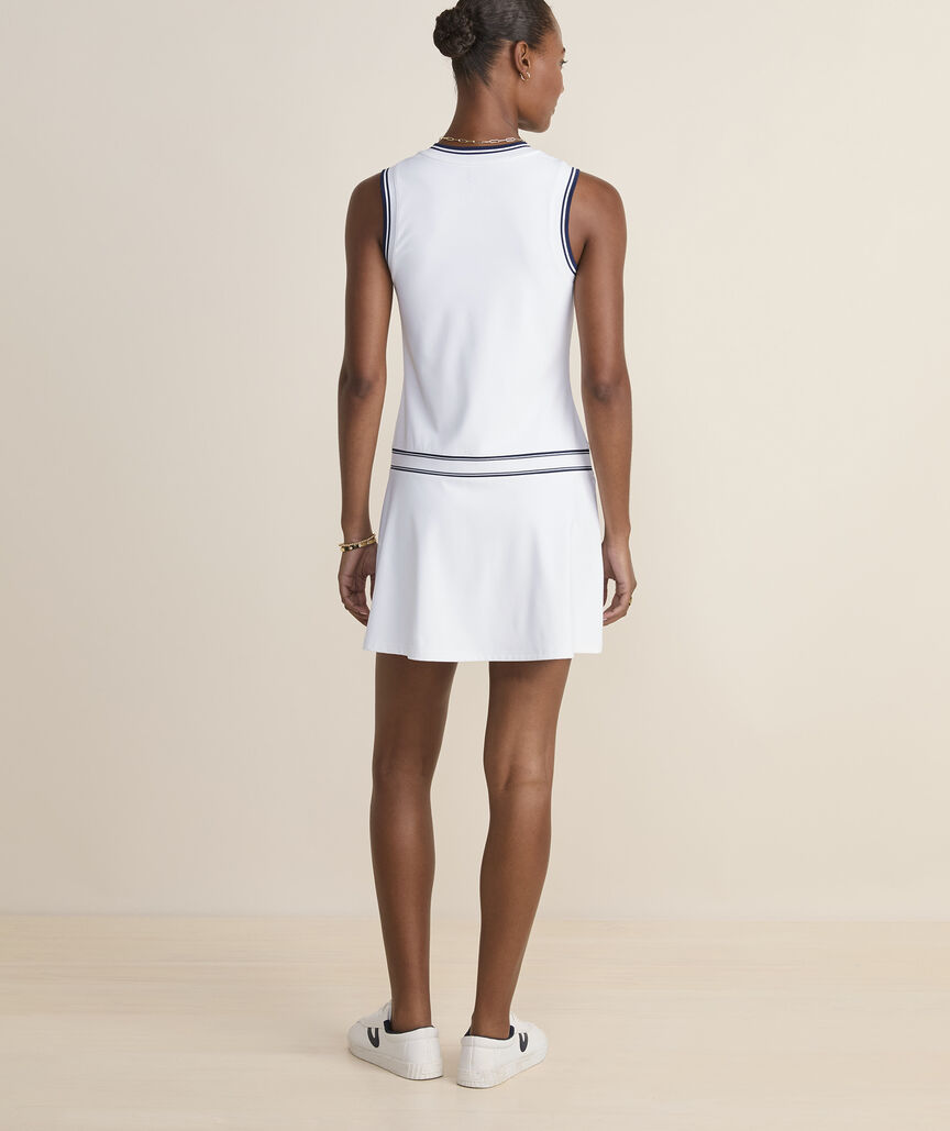 Performance Sleeveless Drop-Waist Dress