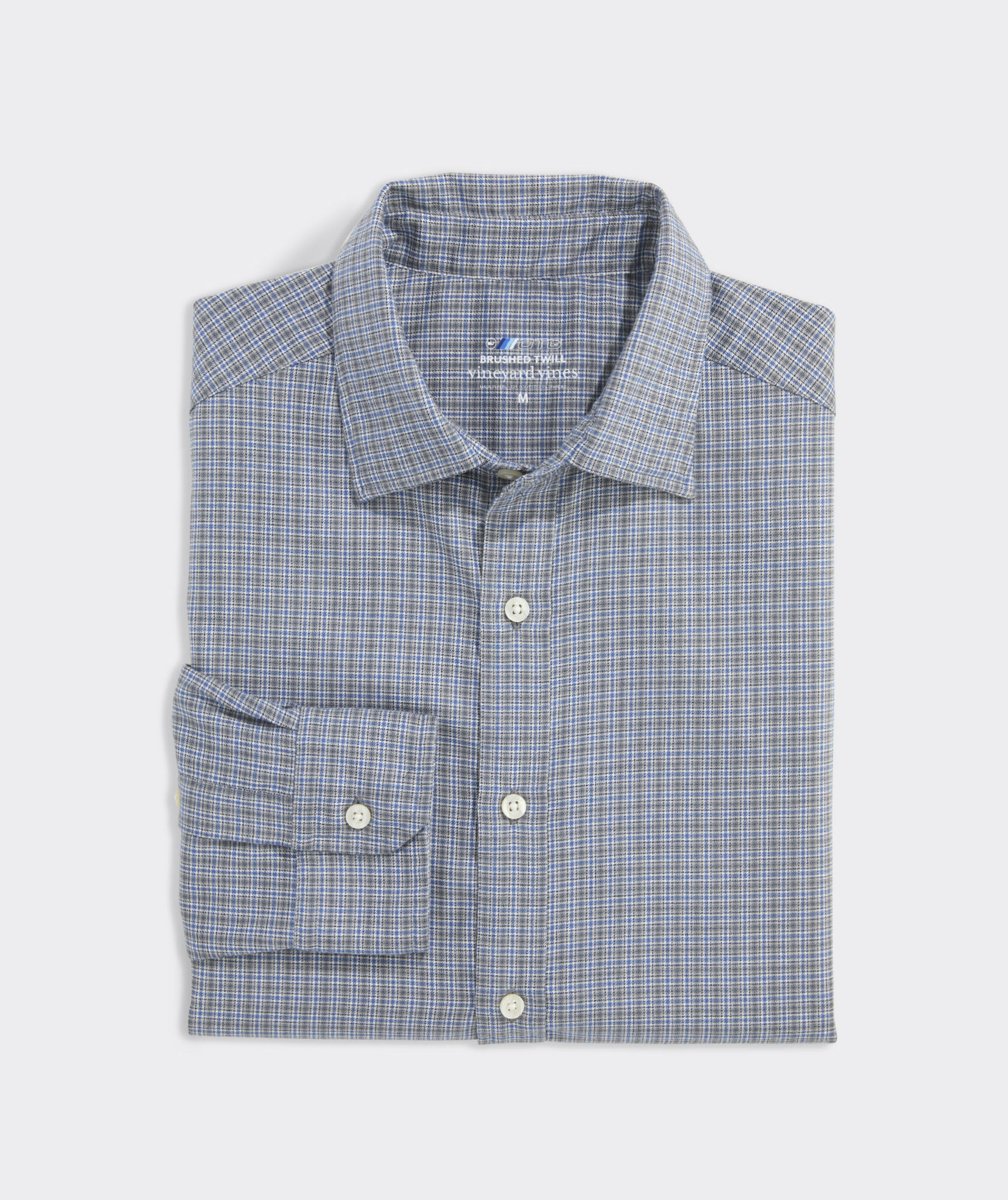 On-The-Go Brushed Twill Plaid Shirt