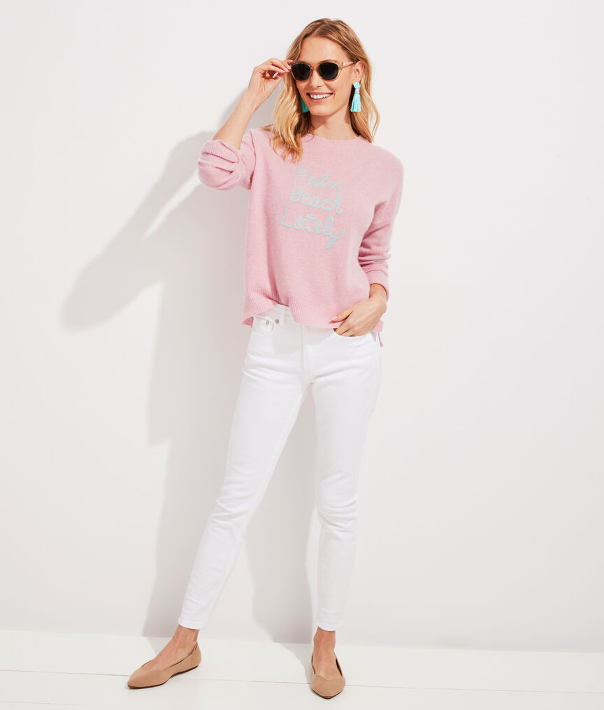 Palm Beach Lately Lofty Cashmere Crewneck Sweater