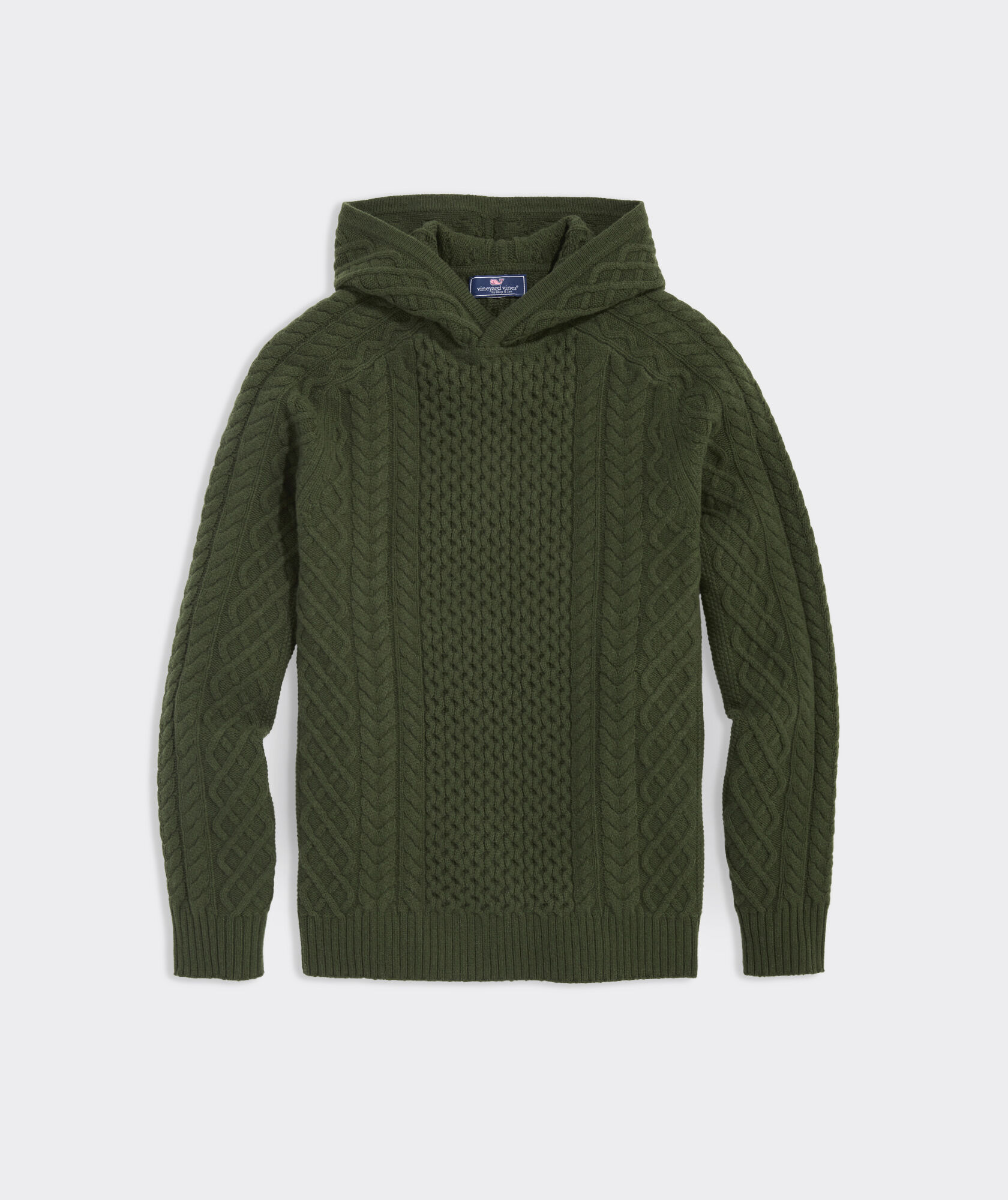 Cable-Knit Hoodie