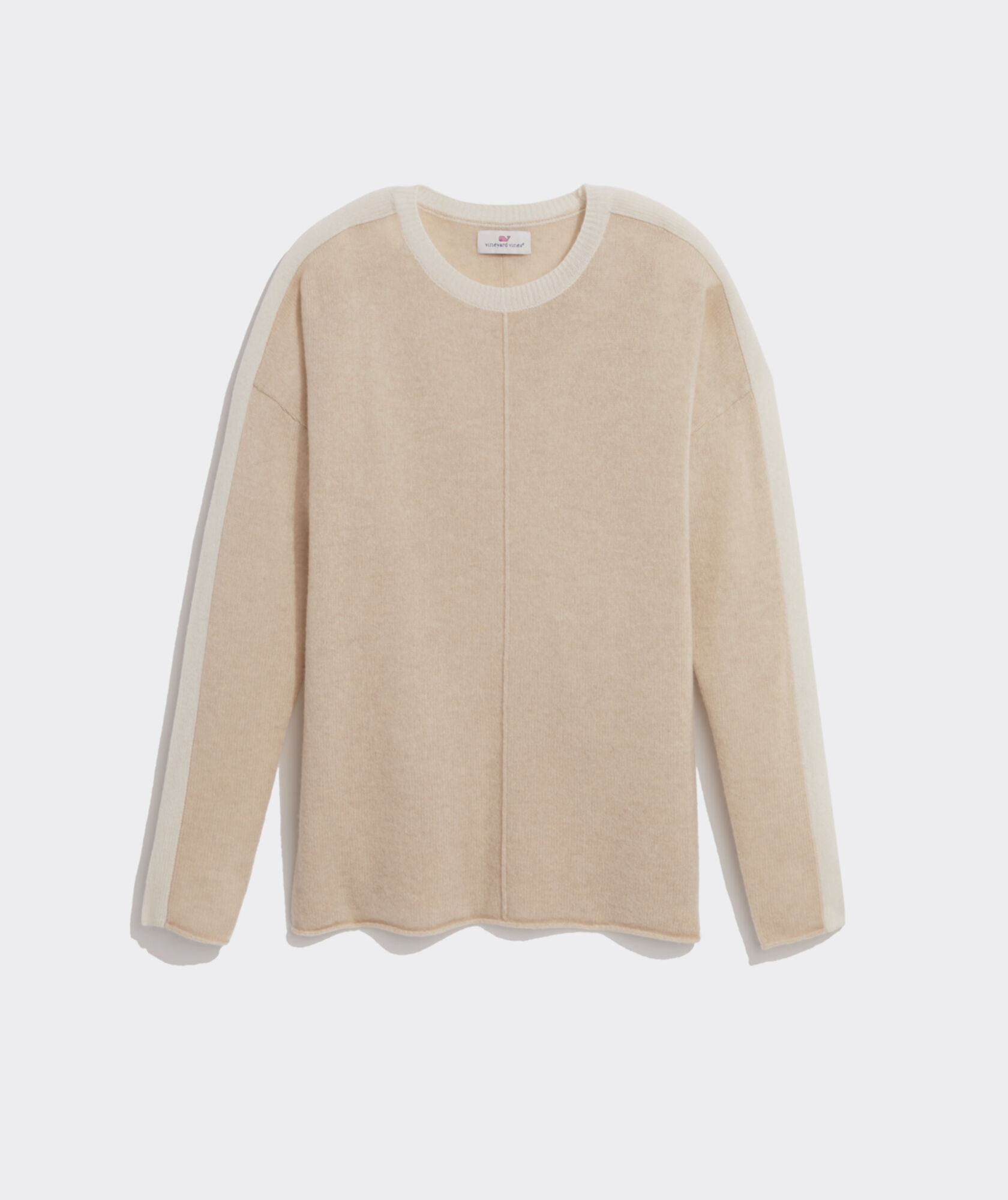 Seaspun Cashmere Colorblock Crewneck Sweater