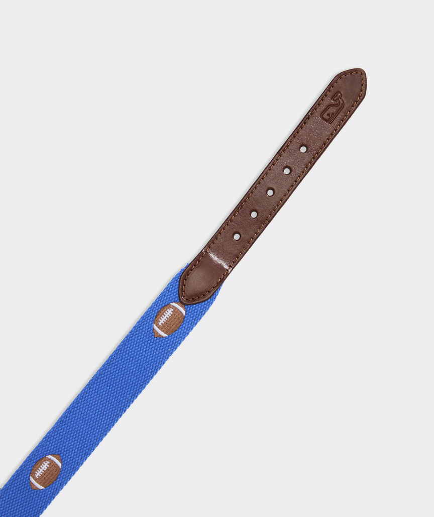 Boys' Football Embroidered Canvas Club Belt