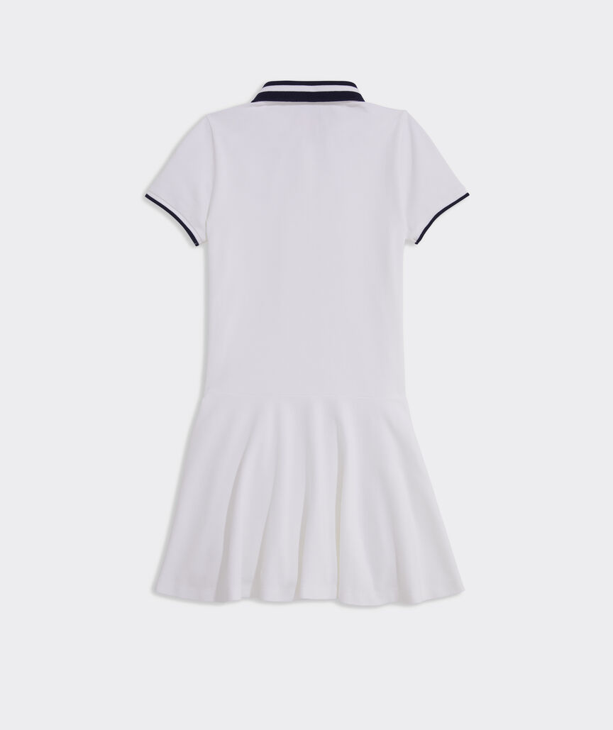 Girls' Dropwaist Pique Polo Dress