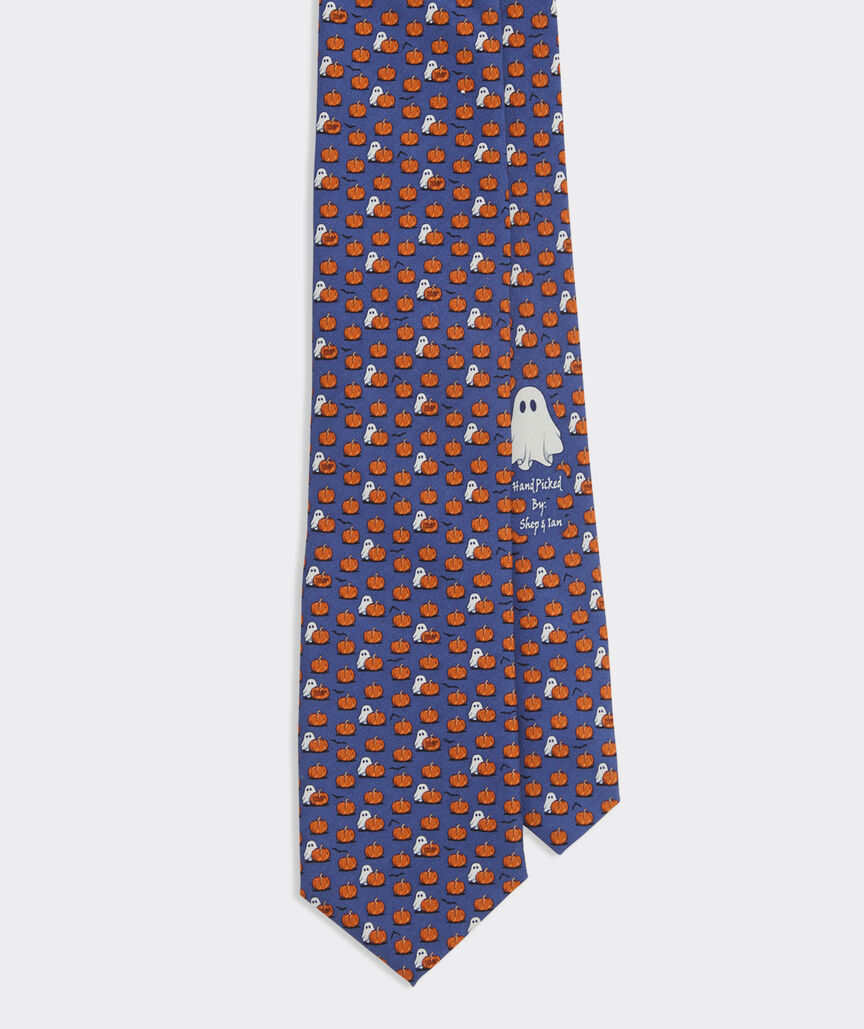 Gourds & Ghouls Silk Tie