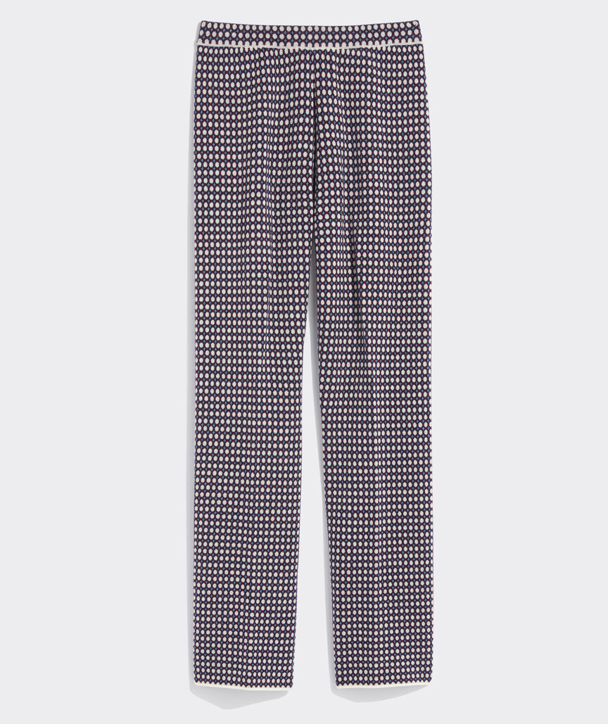 Shop Double Knit Micro Pattern Sweater Pants at vineyard vines