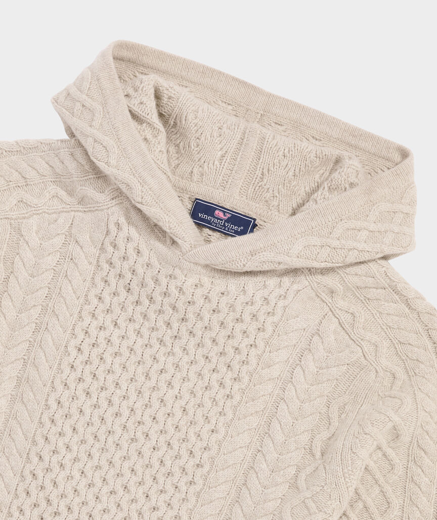 Cable-Knit Hoodie