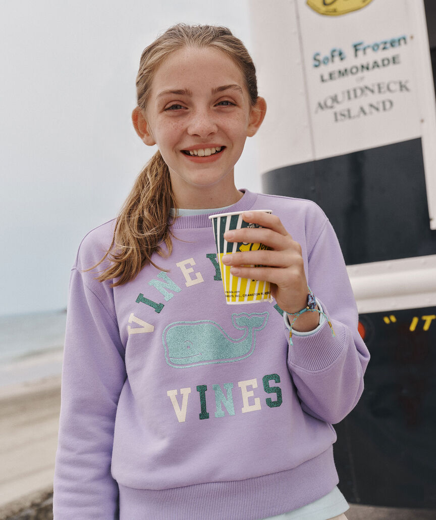 Girls' Relaxed Crewneck Sweatshirt