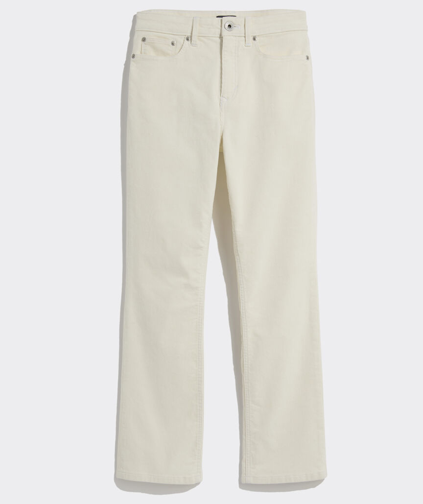 Kick Flare Mid-Rise Corduroy Pants