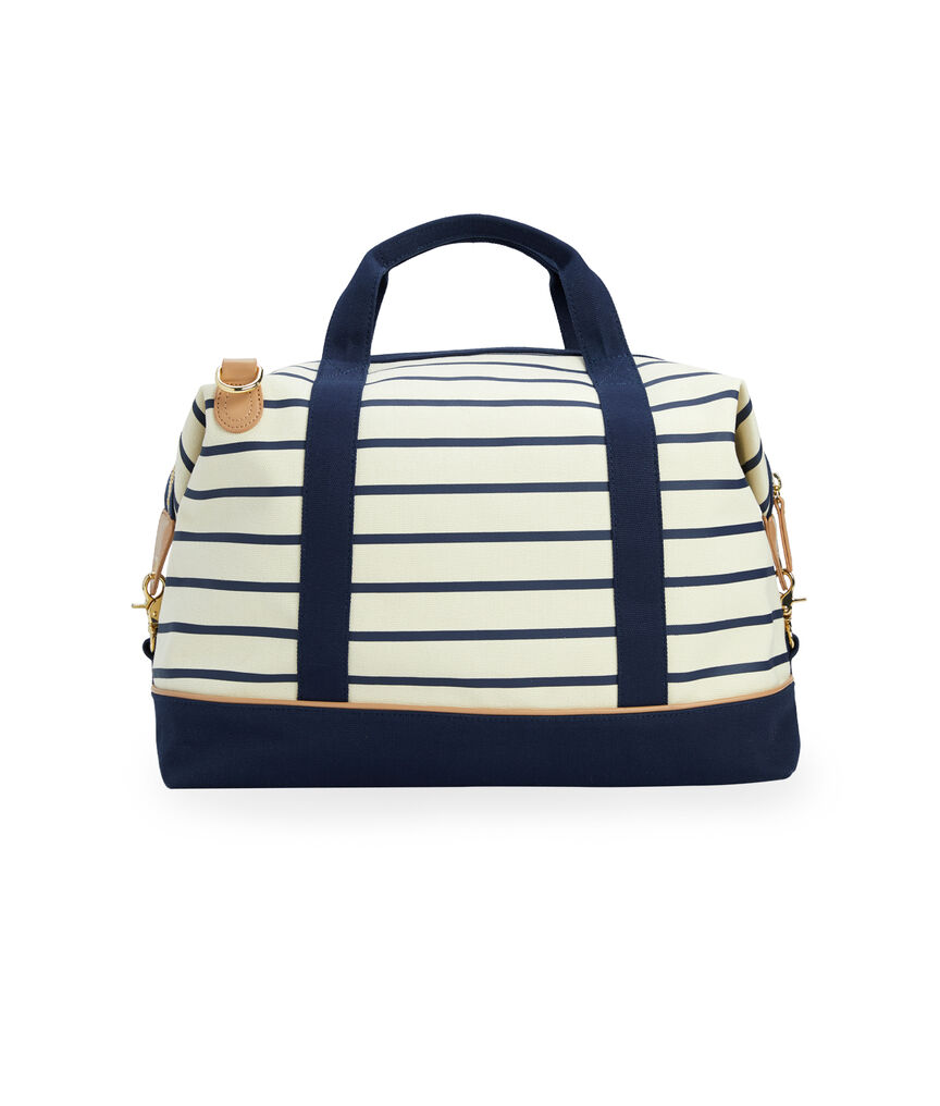 Striped Weekender Bag