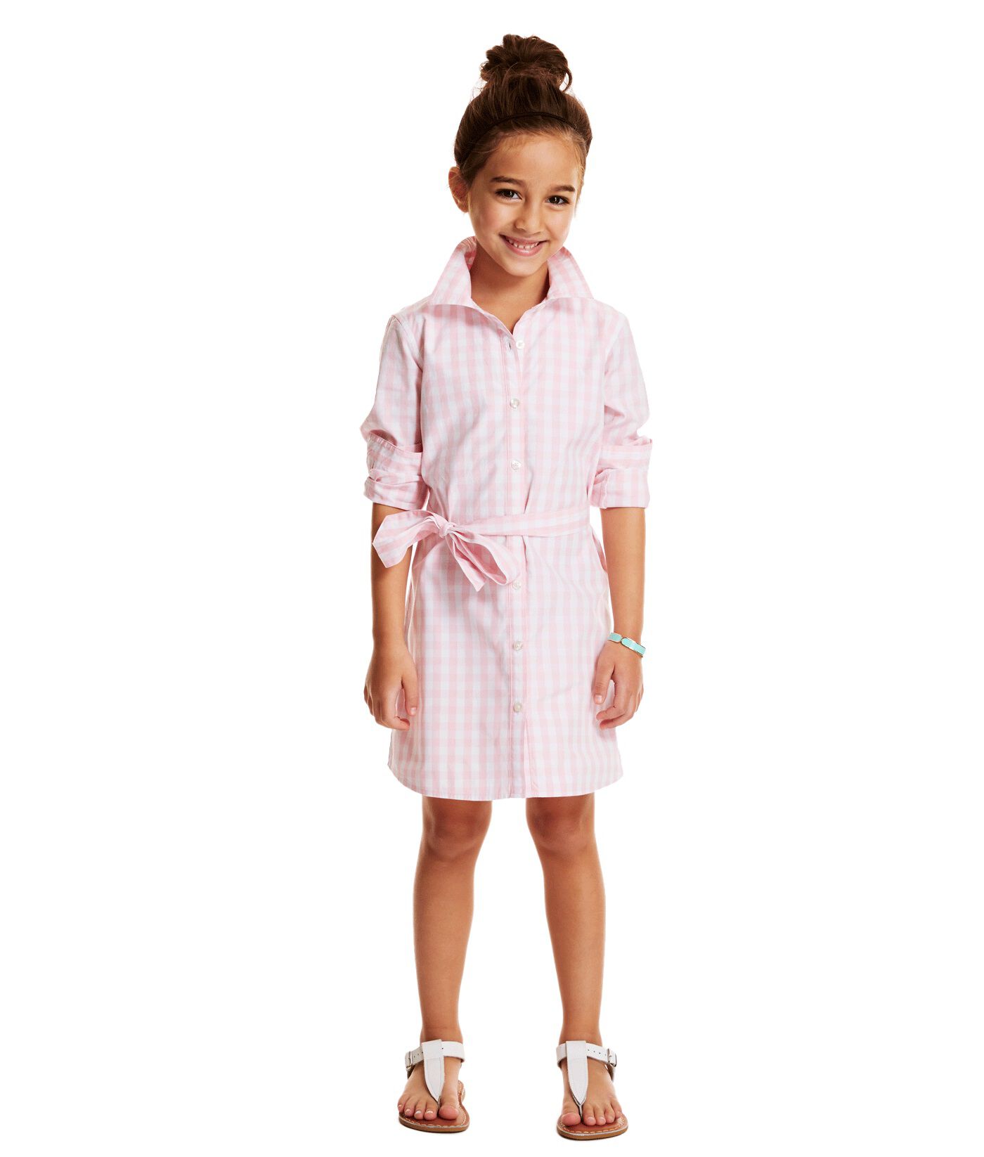 vineyard vines gingham shirt dress