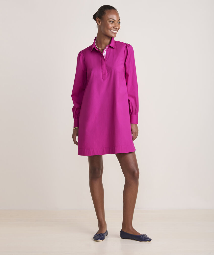 Poplin Popover Dress