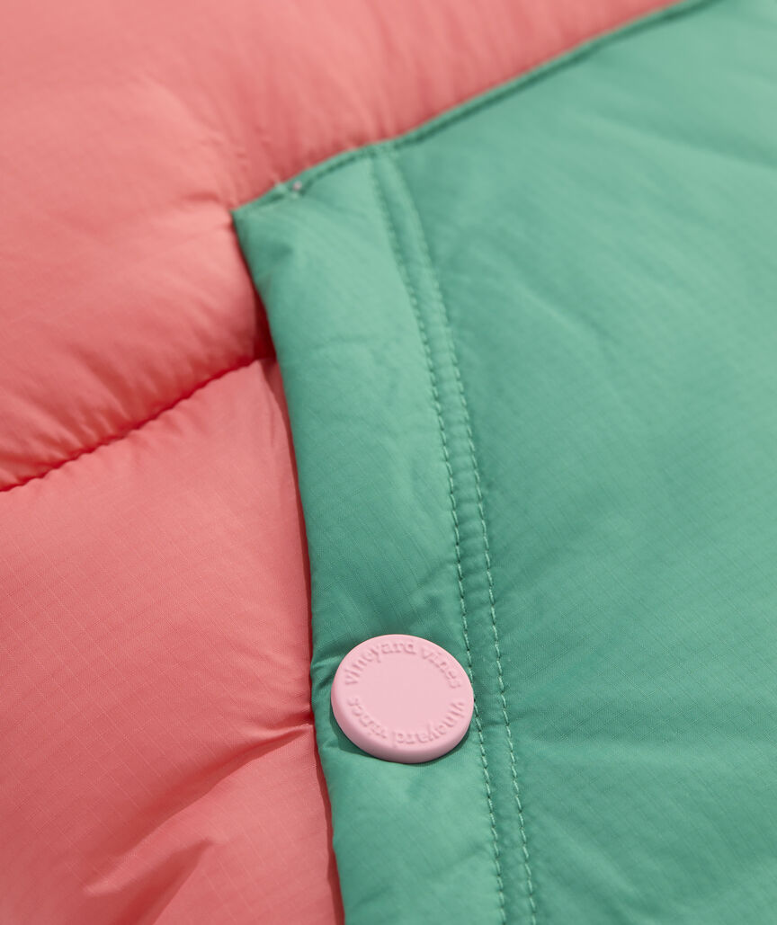 Girls' Colorblock Puffer Vest