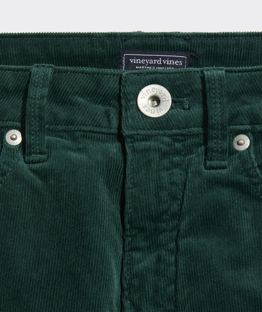 Kick Flare Mid-Rise Corduroy Pants