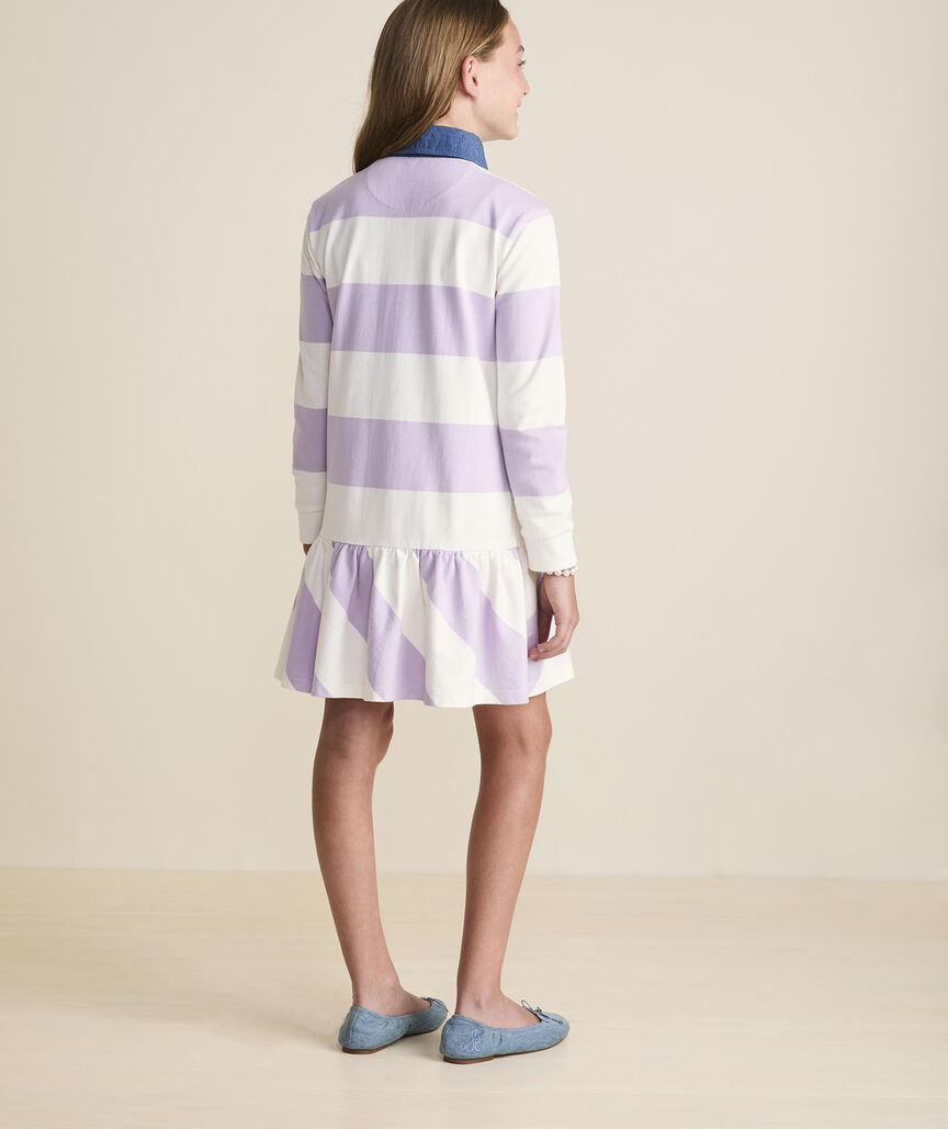 Girls' Drop-Waist Rugby Dress