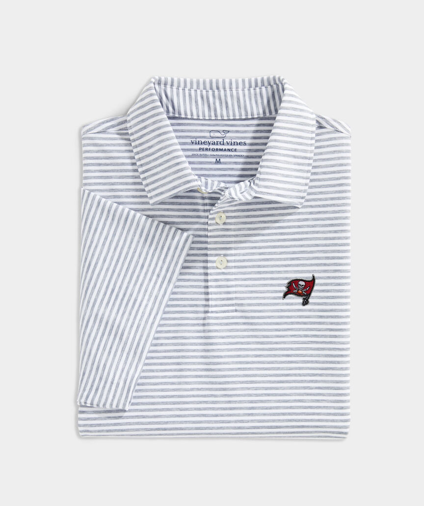 Shop Mens Heathered Winstead Polo - Tampa Bay Buccaneers at vineyard vines