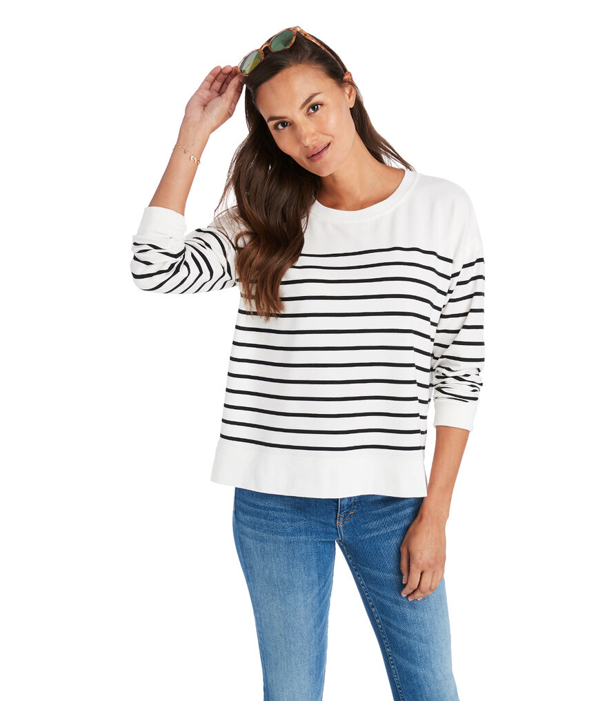 Striped Crewneck Sweatshirt