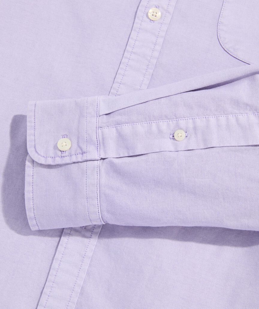 Garment-Dyed Oxford Solid Shirt