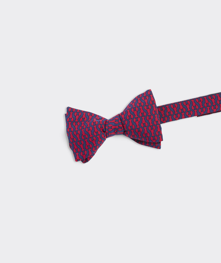 Lobster Print Silk Bow Tie