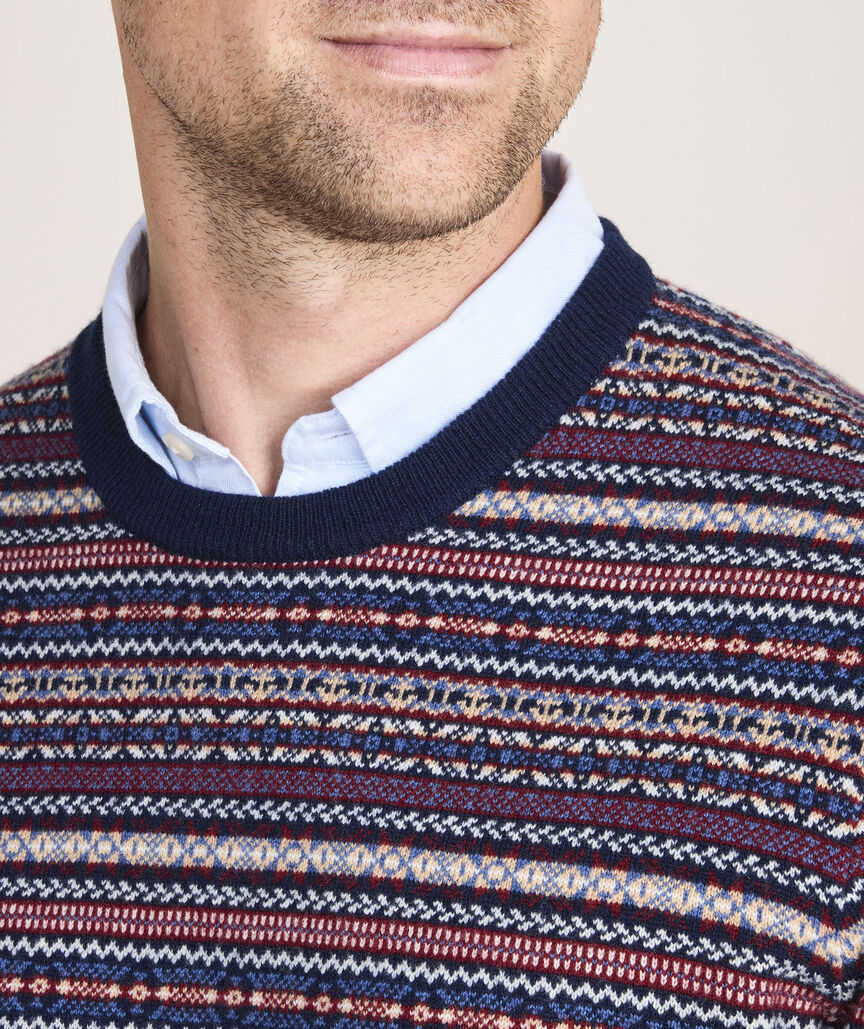 Wool Fair Isle Crewneck Sweater