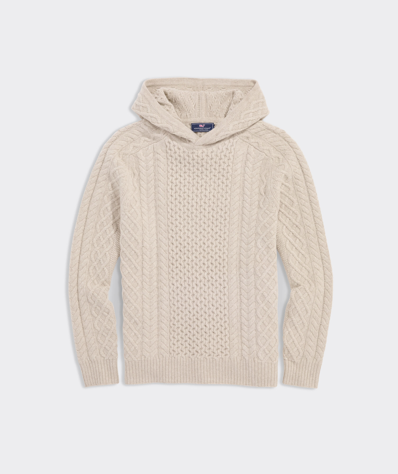 Cable-Knit Hoodie