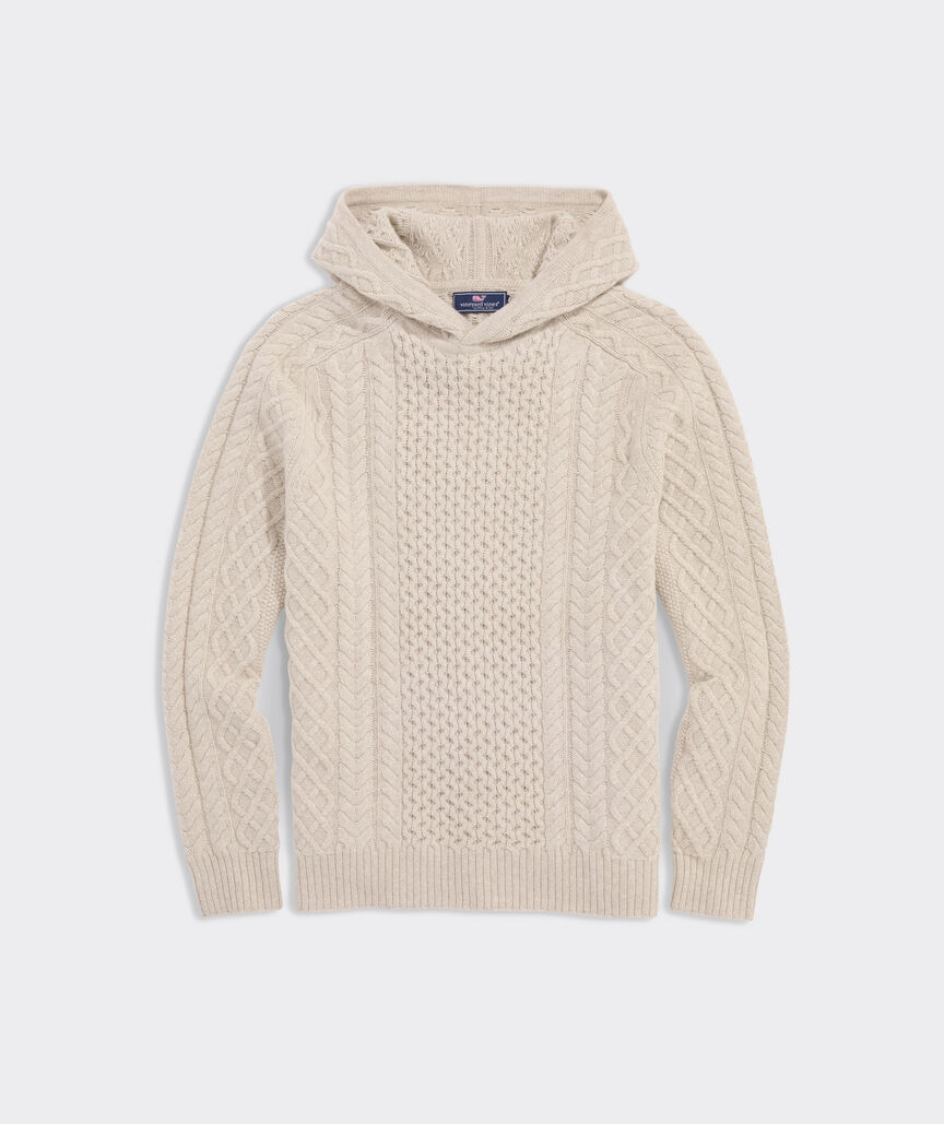 Cable-Knit Hoodie