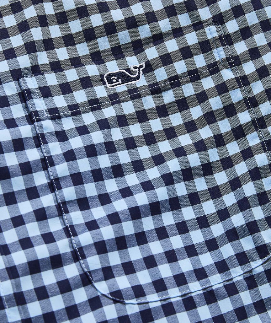 On-The-Go Nylon Gingham Shirt