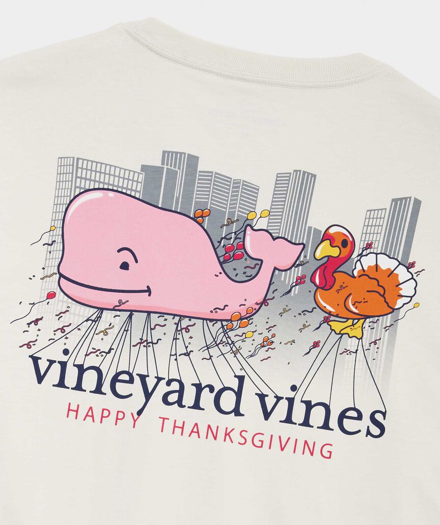 Thanksgiving Parade Whale Long-Sleeve Pocket Tee