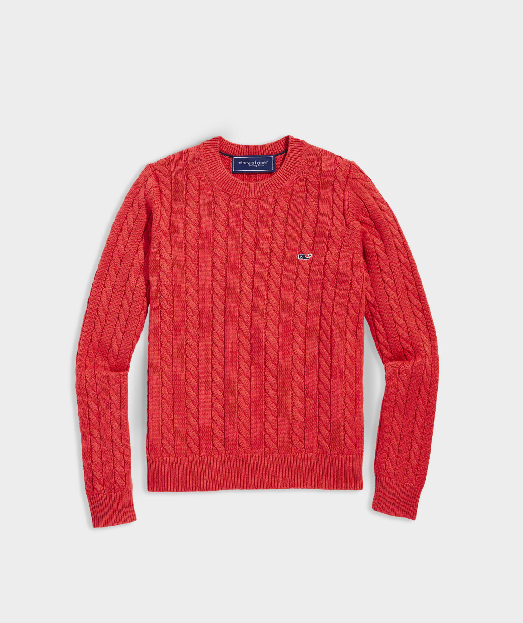 Boys' Cotton Cashmere Cable Crewneck Sweater