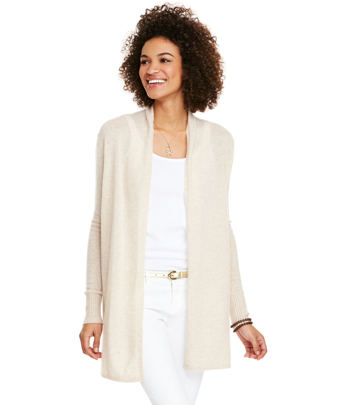 Cashmere Open-Front Cardigan in Cardigans