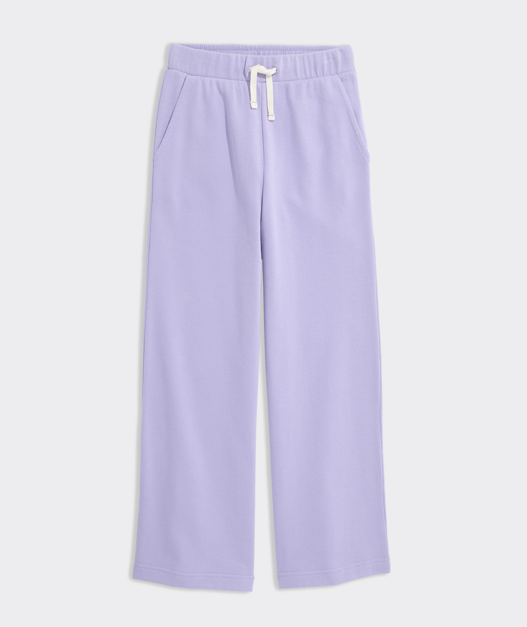 Girls' French Terry Wide Leg Sweatpants
