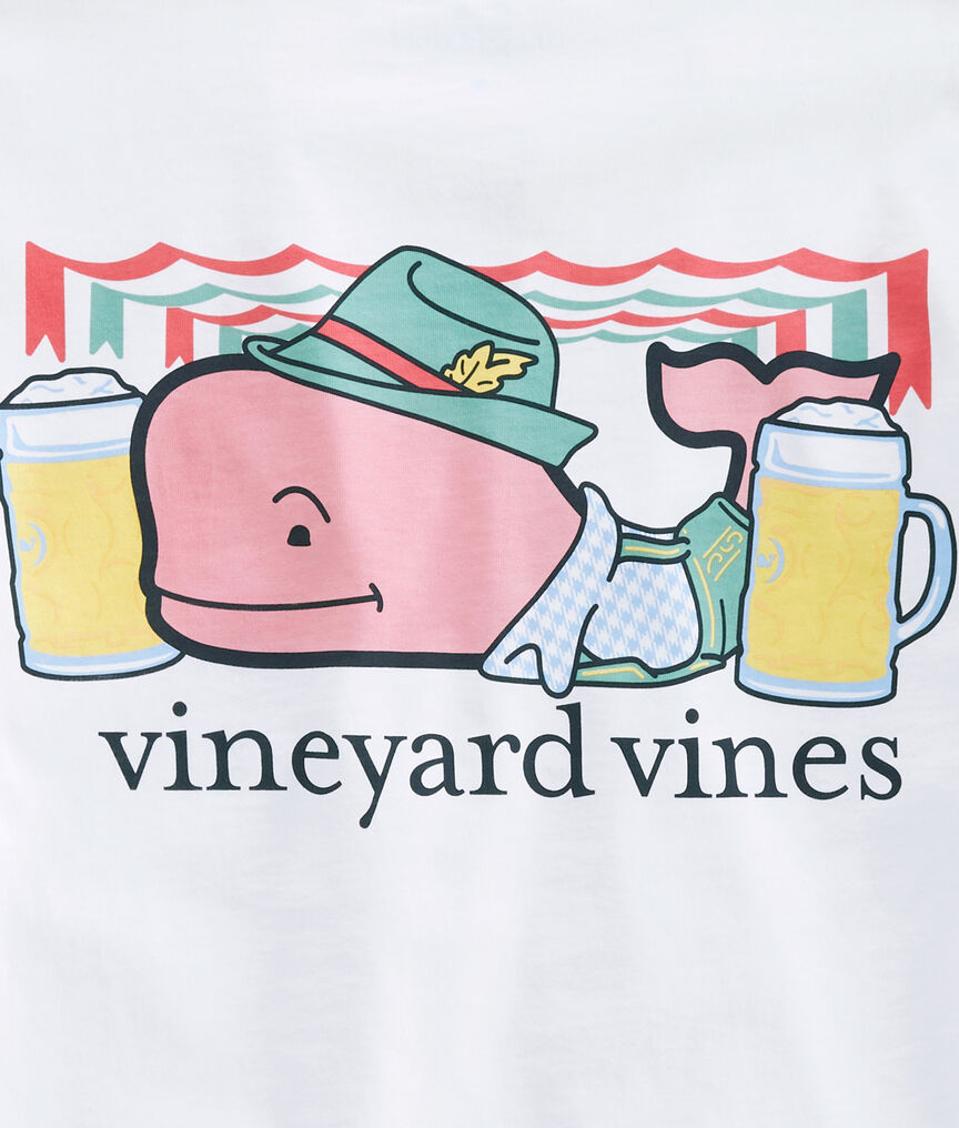 Vineyard Vines Men's Oktoberfest Whale Long Sleeve Pocket Tee