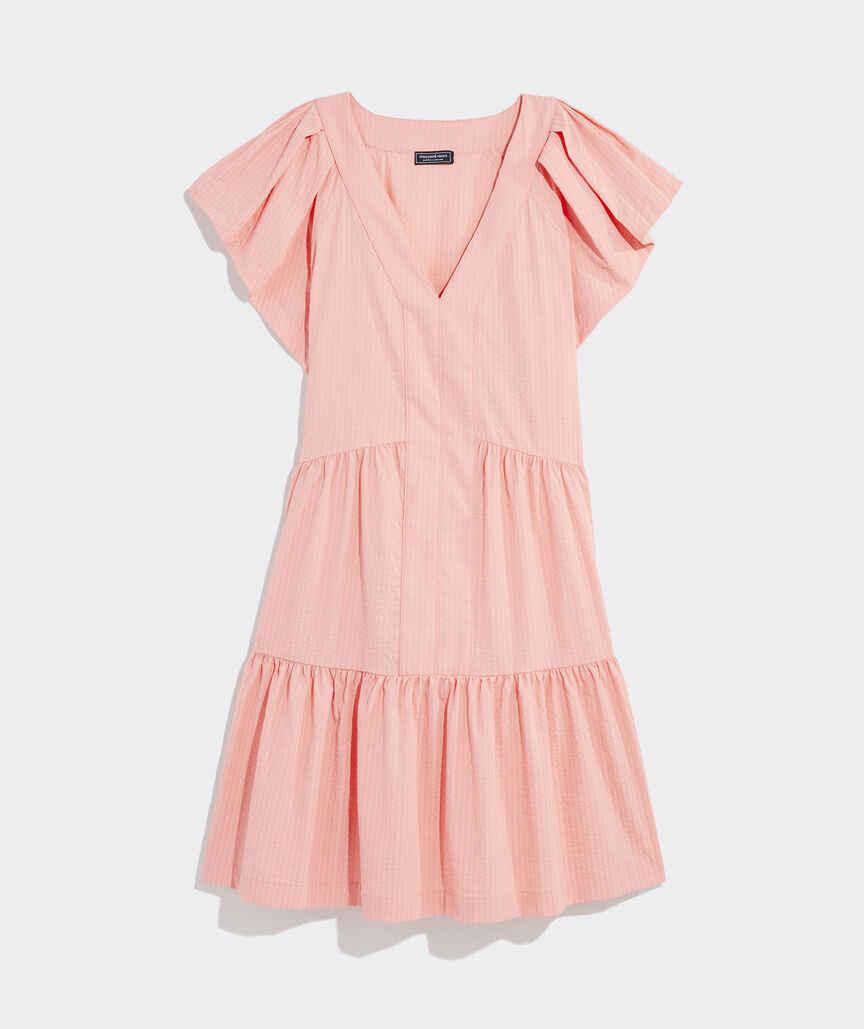 Harbor Tiered Ruffle-Sleeve Dress