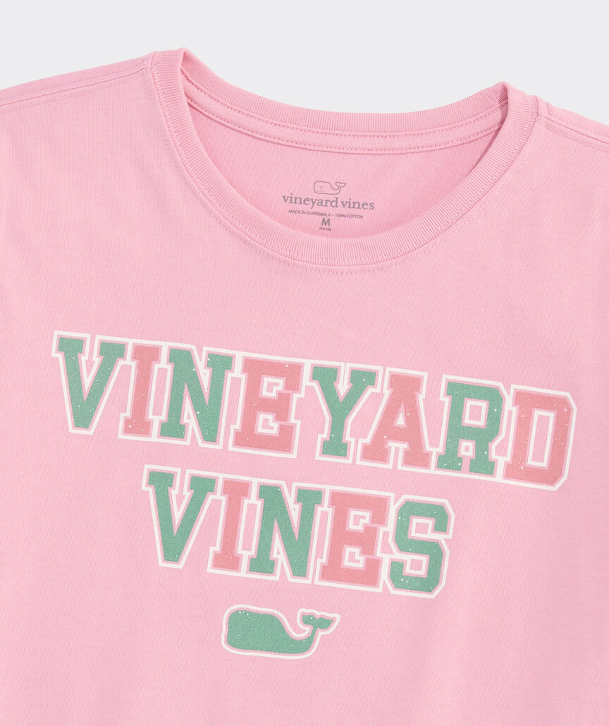 Girls' Glitter vineyard vines Short-Sleeve Tee