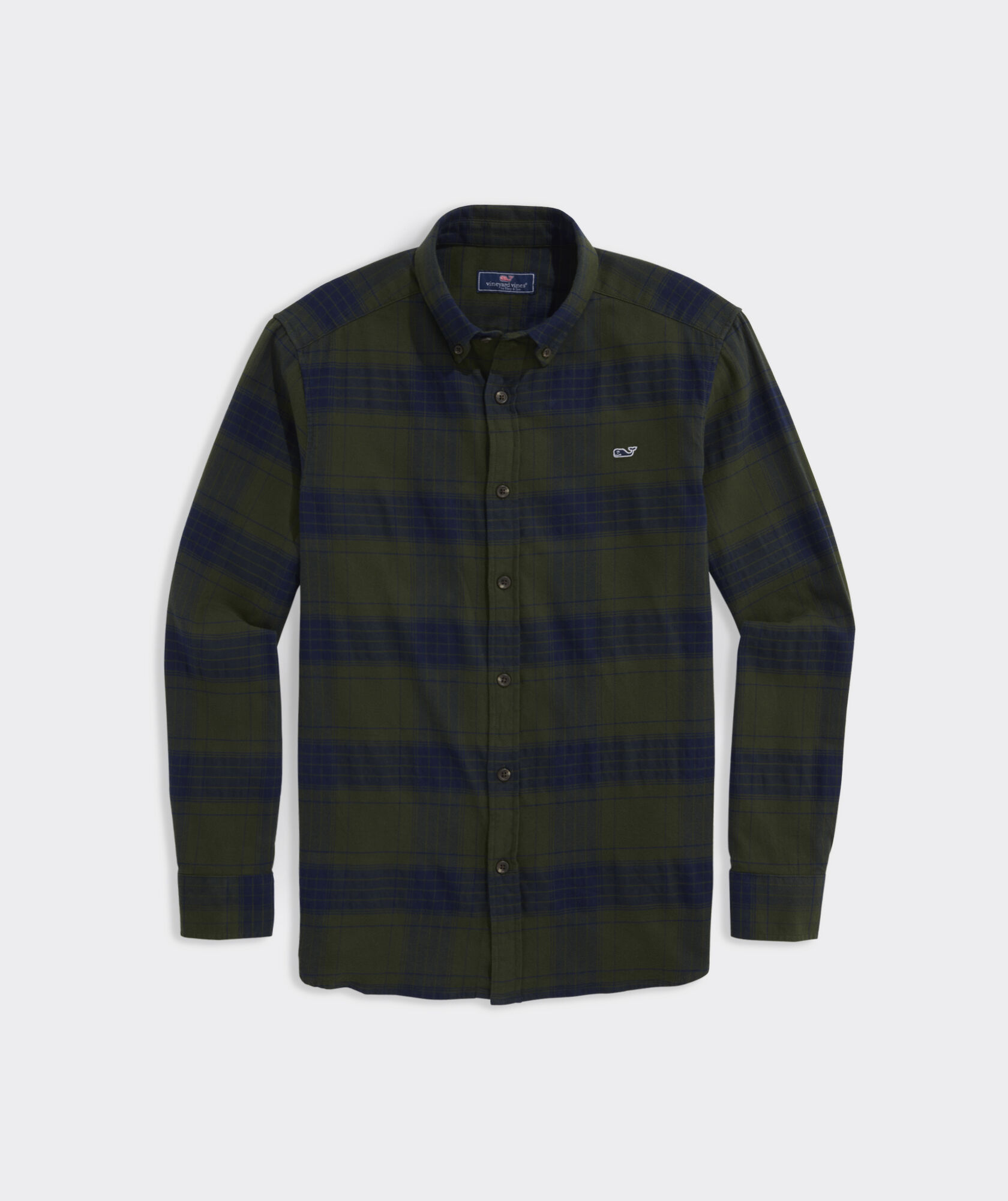 Stretch Flannel Plaid Shirt