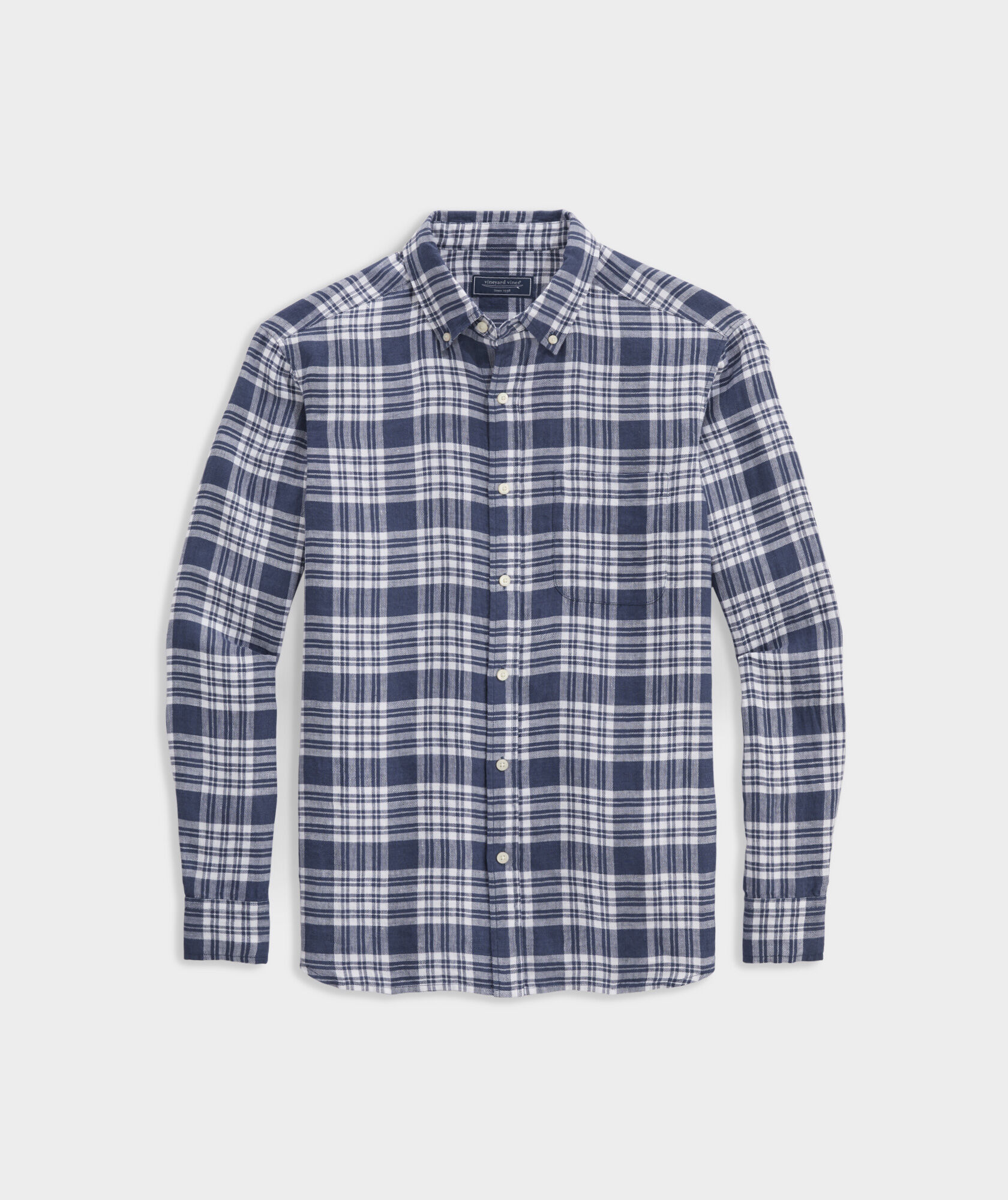 Shop Island Twill Plaid Shirt at vineyard vines