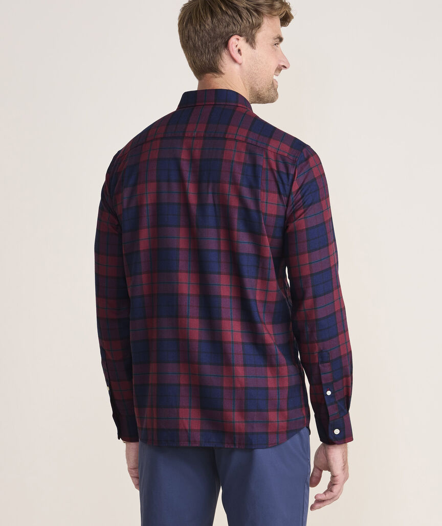 On-The-Go Brushed Twill Plaid Shirt