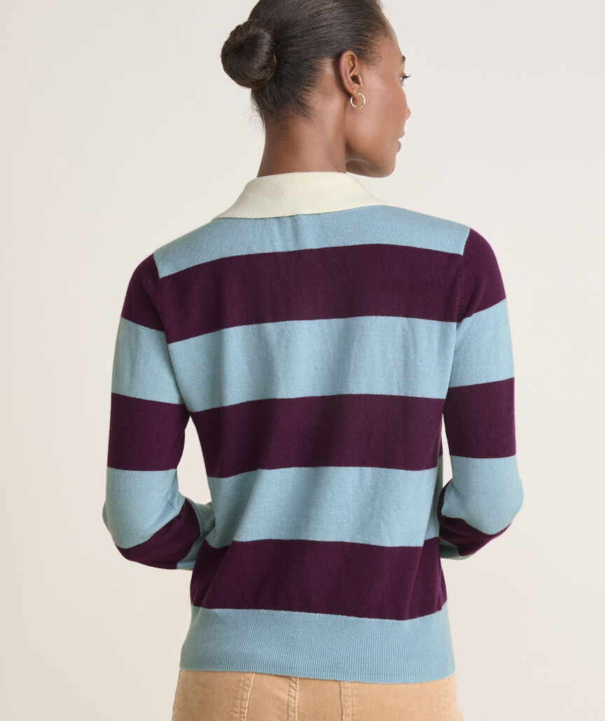 Cashmere Rugby Polo Sweater