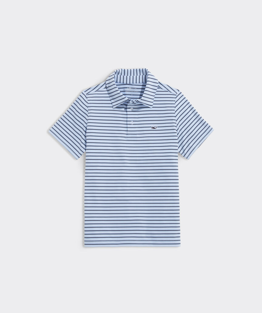 Boys' Tri-Color Bradley Stripe Sankaty Polo