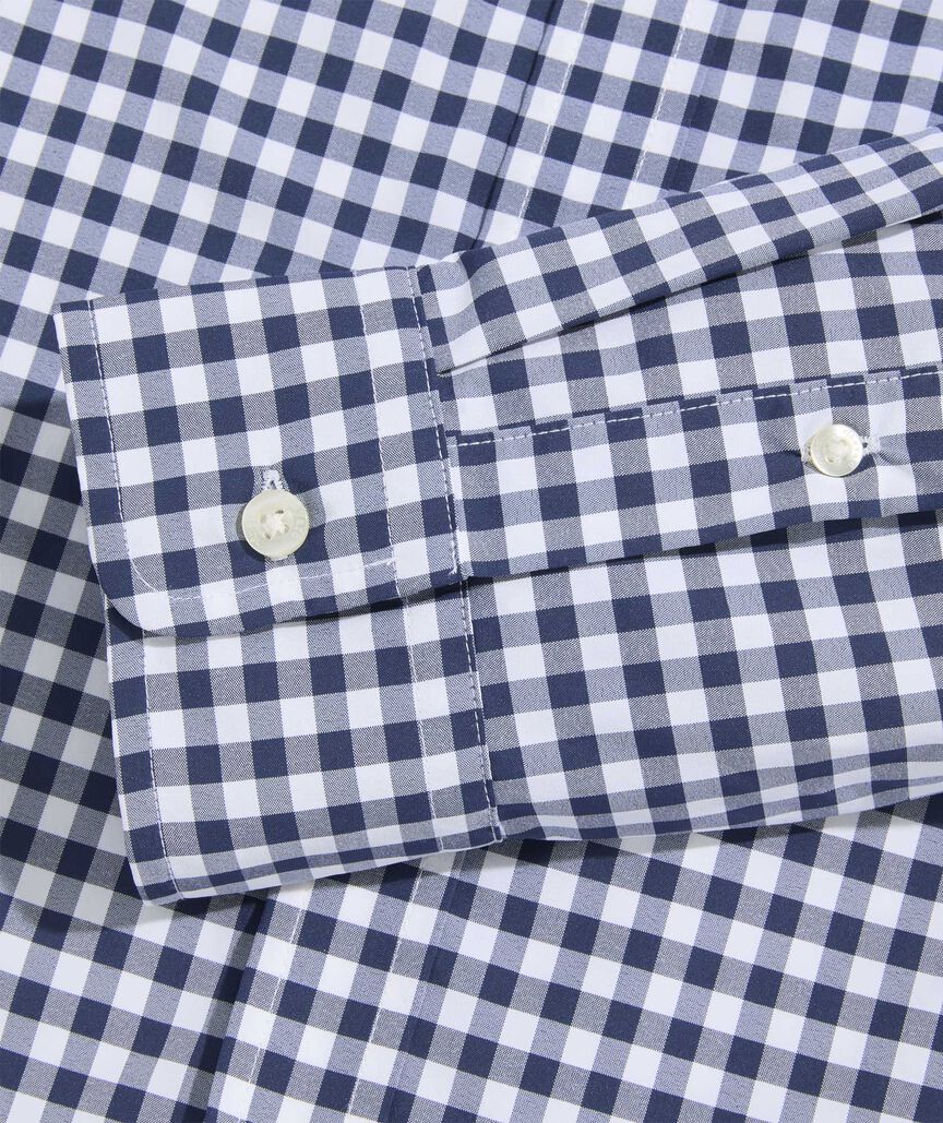 On-The-Go Nylon Gingham Shirt