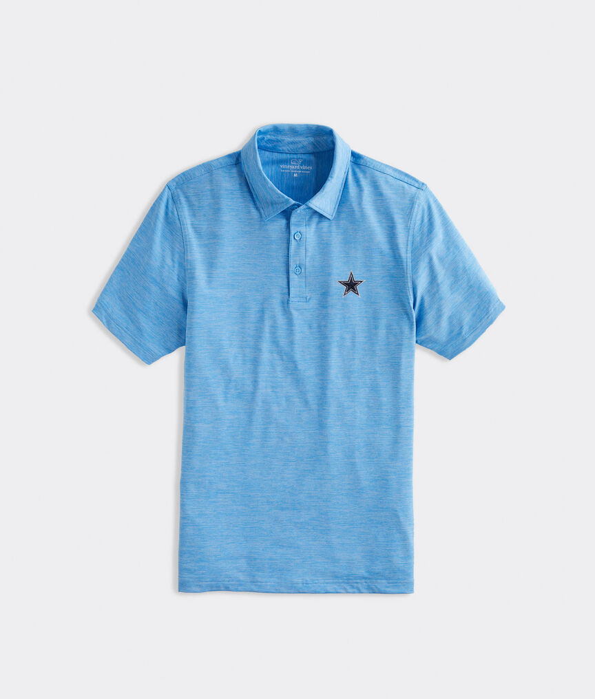 Shop Dallas Cowboys Destin Stripe Sankaty Polo at vineyard vines