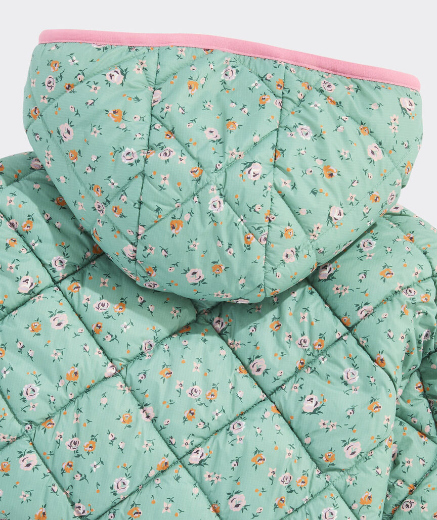 Girls' Quilted Fleece Puffer Jacket