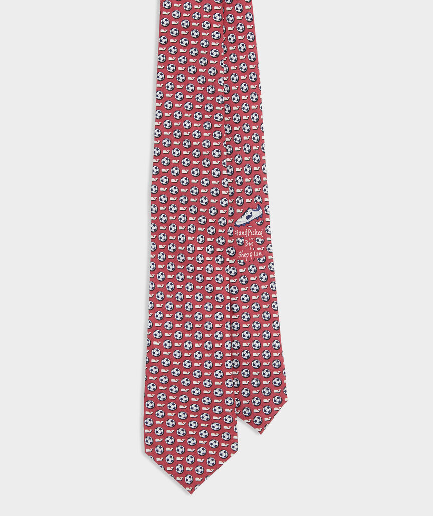 Boys' Soccer Balls & Whales Silk Tie