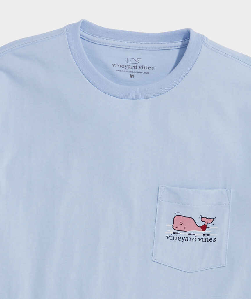 Swimming Whales Short-Sleeve Pocket Tee