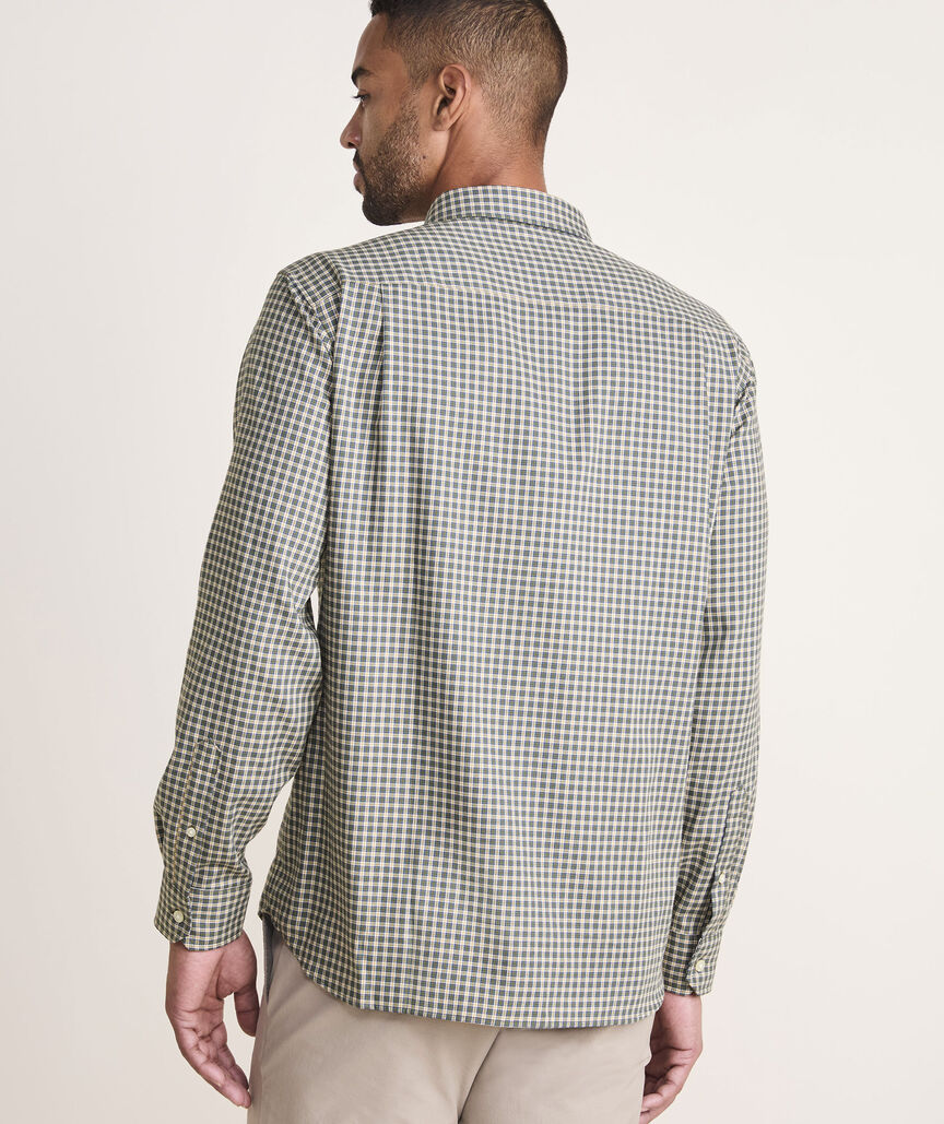 On-The-Go Brushed Twill Plaid Shirt