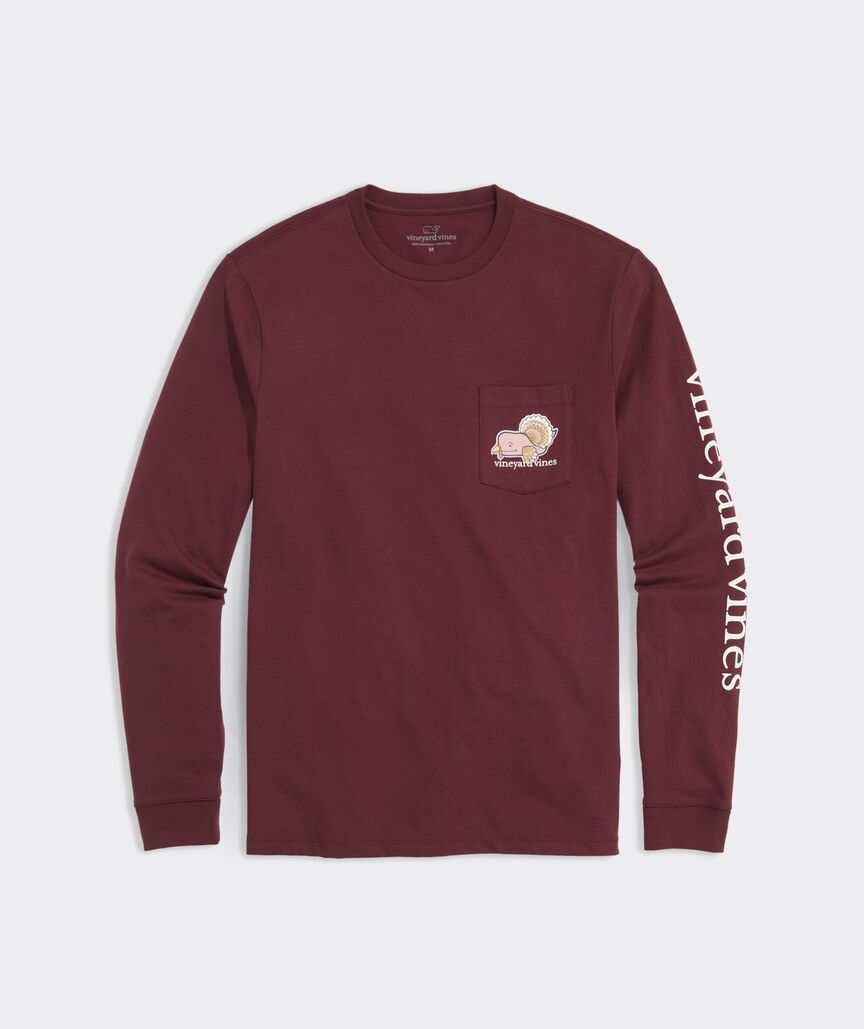 Turkey Whale Long-Sleeve Pocket Tee