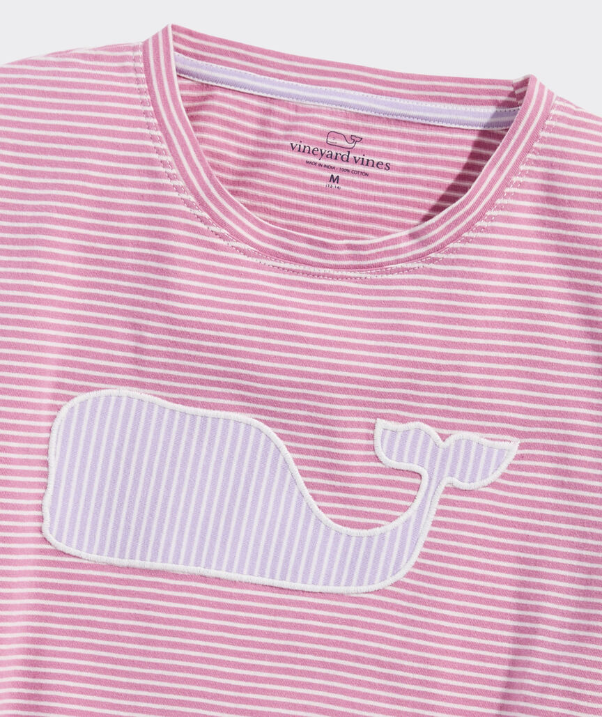 Girls' Whale Patch Boxy Long-Sleeve Tee